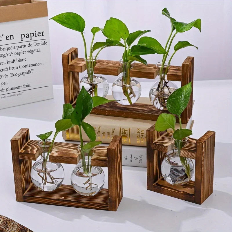 Propagation Station Vase - Szklany doniczka stołowa, stacja do rozmnażania,