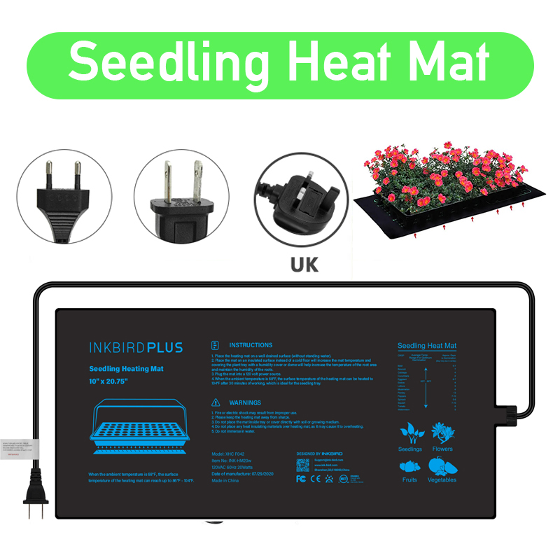 Heat Mat Seedling - 20.75x10CM ue/US/UK/AU wtyczka sadzonka mata grzewcza
