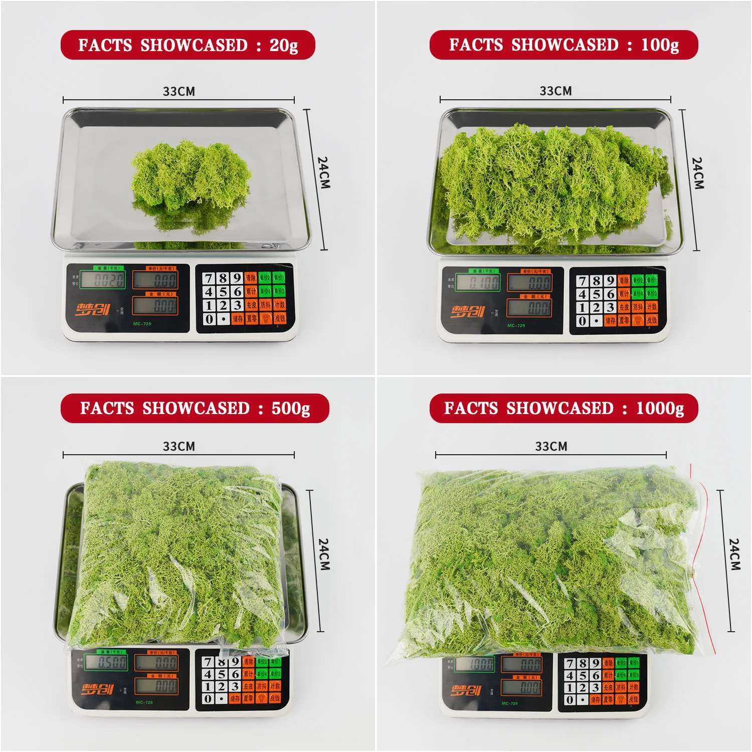 20-200g Sztuczne rośliny zielo – Sphagnum Moss Dry recenzja i cena