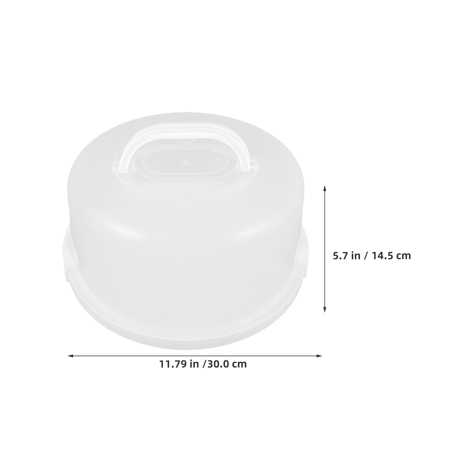2 szt. 25 cm Biały Plastikowy  – Plastic Dome Clear recenzja i cena