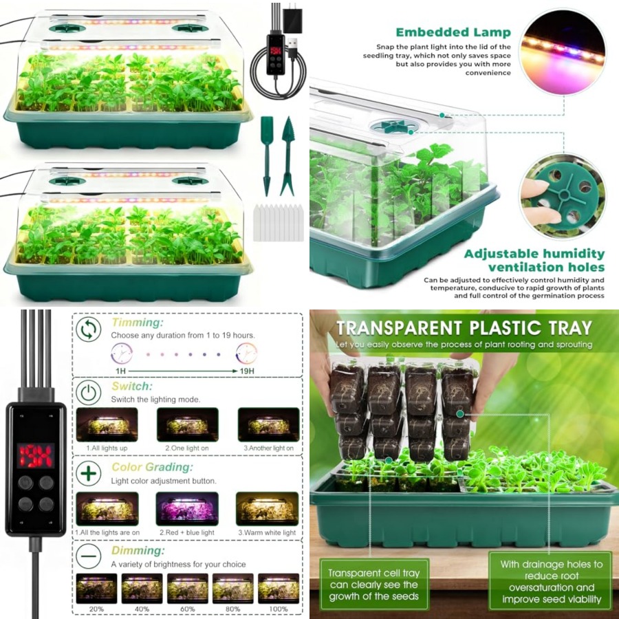 Taca do rozsady z lampą do wzr – Humidity Dome Kit recenzja i cena