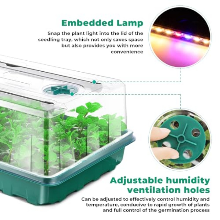 Taca do rozsady z lampą do wzr – Humidity Dome Kit recenzja i cena