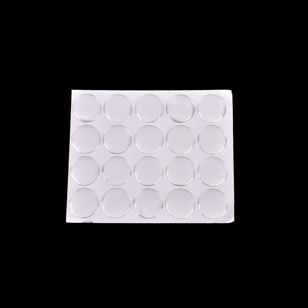 100 sztuk/arkusz 25mm okrągły  – Plastic Dome Clear recenzja i cena