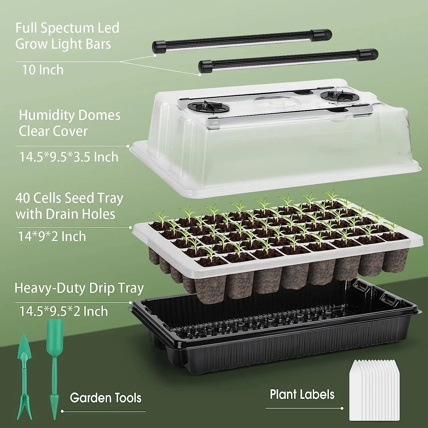1 Zestaw, Tace do wysiewu nasi – Humidity Dome Kit recenzja i cena